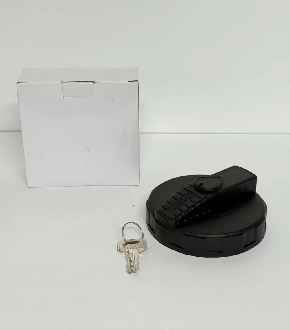 Крышка топливного бака, D106 мм, пластик с ключом и защитой, DIESEL (за 1 шт.)