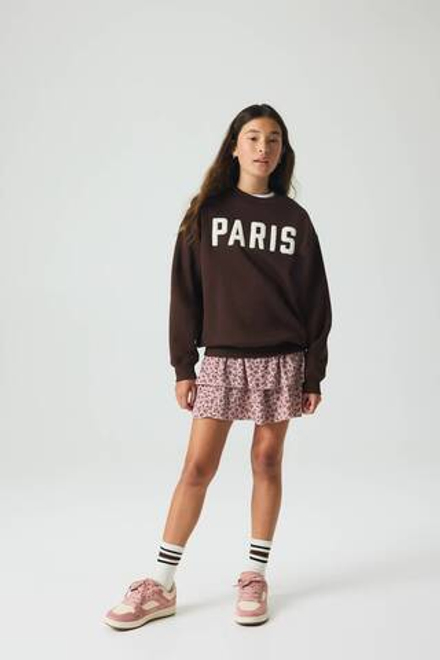 H&M Толстовка с принтом, темно-коричневый