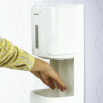 Сушилка для рук SONNEN HD-222, 1200 Вт, каплесборник, пластик, белая, 604749