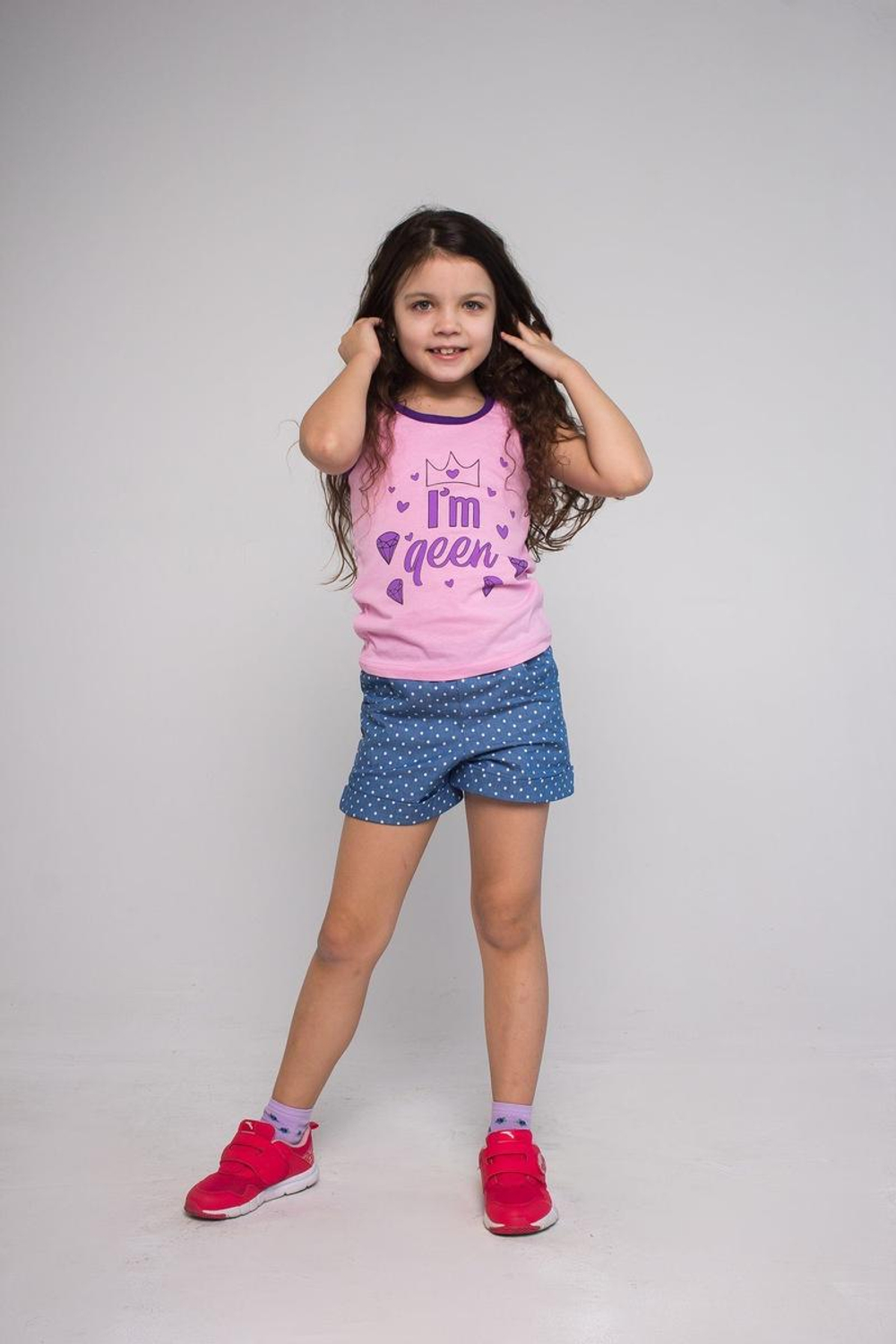 Майка летняя д/ дев Qeen р.92 (Ваш трикотаж) 00504, 1 шт.