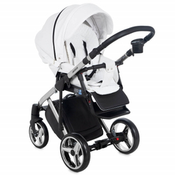 Детская коляска Adamex Chantal Star Collection 2 в 1 STAR105 белый+серебряный