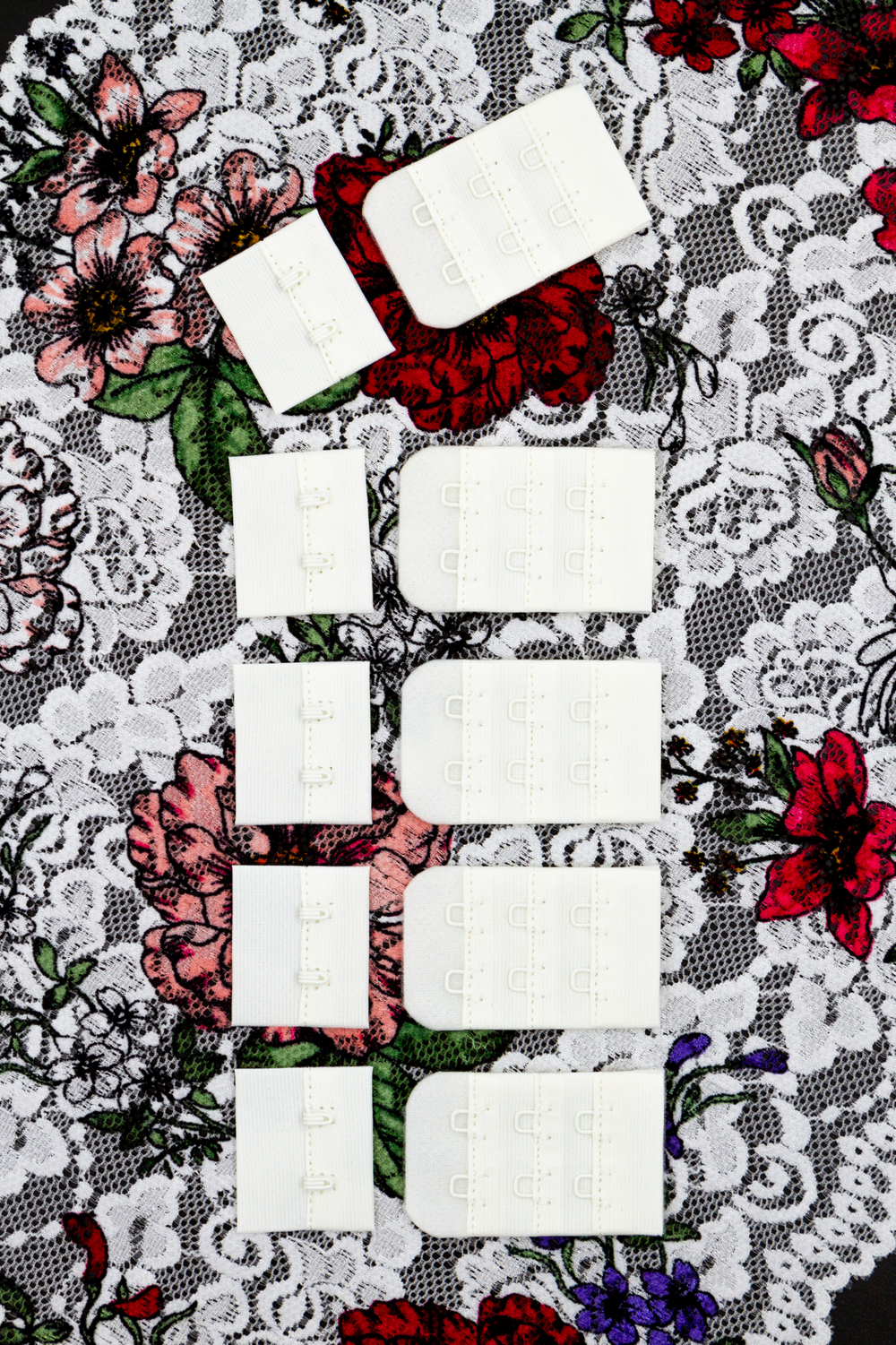 Застежка для бюстгальтера шампань с крючками 2х3