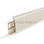 Deconika Напольный плинтус пластиковый Деконика Д70 034 Светлая слоновая кость (70х21х2200 мм)