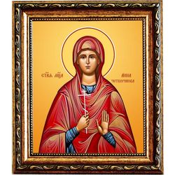 Анна Четверикова святая мученица. Икона на холсте.