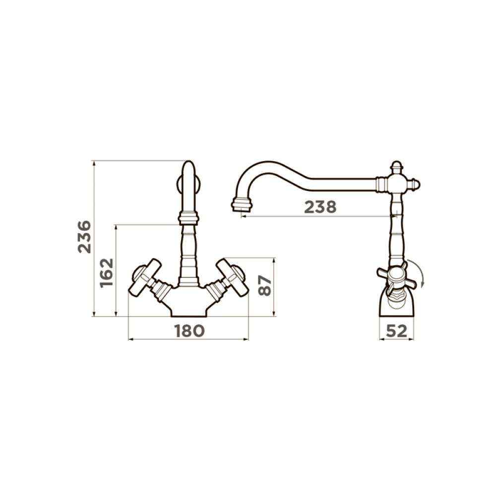 Кухонный смеситель Omoikiri Tokigawa-G