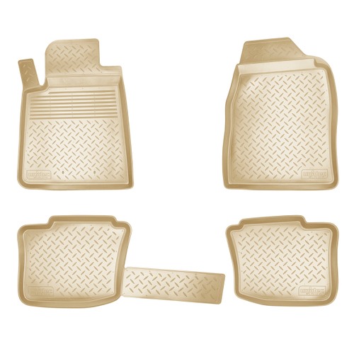 Ковры в салон Norplast/Unidec для ГАЗ Volga Siber (2008-)Полиуретан,Бежевый, арт.NPL-Po-23-81-B