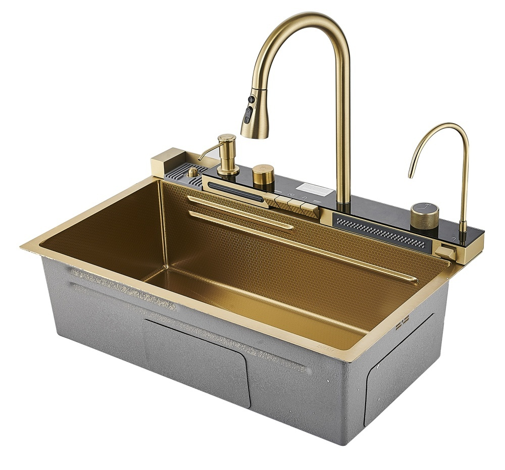 Мойка многофункциональная НЕРЖ (75х46мм) МАТ. ЗОЛОТО  САВОЛ