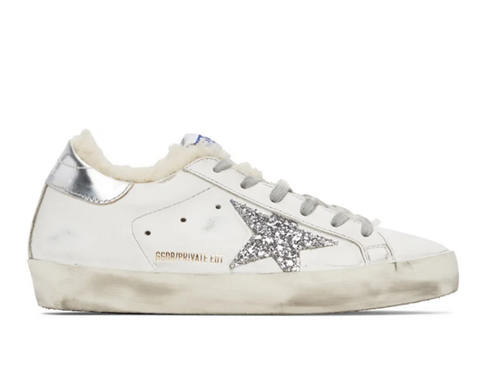 Кеды Golden Goose 'Superstar' Exclusive to Mytheresa – Superstar shearling-lined sneakers