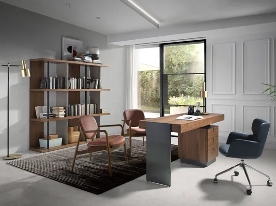 Письменный стол Angel Cerda 3237 из ореха и стали