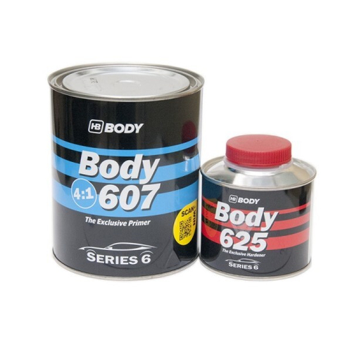 Грунтовка Акрил. 4+1 2К HS наполнитель Белый (0,8 л.+ 0,2 л. отверд. 625)  Боди-607  (BODY)