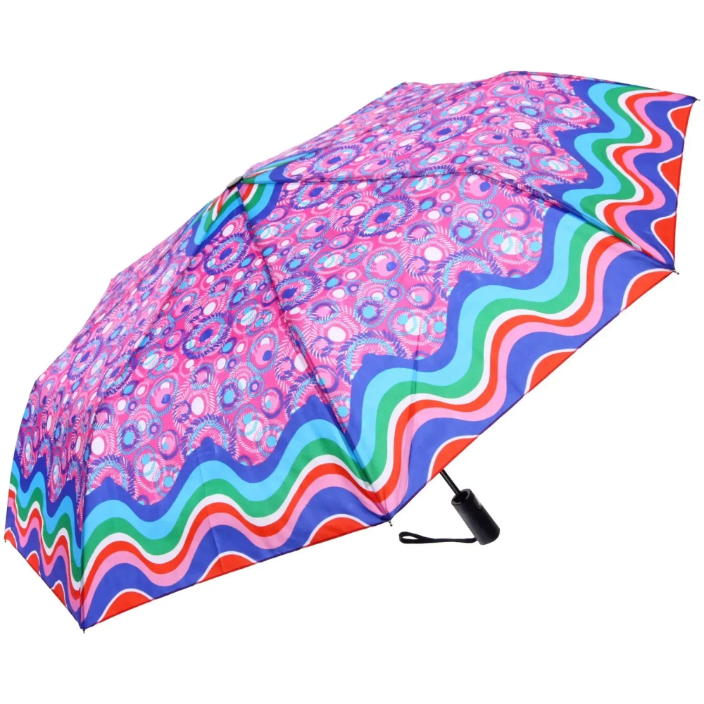 Зонт женский полуавтомат «Кланти», микс 6 цветов, 8 спиц, d-100см, длина в слож. виде 30см