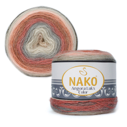 Пряжа Angora Luks Color, 150г, 810м, 80%акрил,15%шерсть, 5%мохер (цена за 1шт)