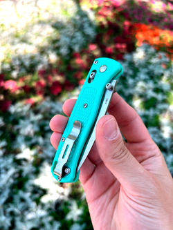 Нож Benchmade 535 Bugout CIVIL MINT (редкий цвет) А+++ - минт рукоять, клинок сатин, фурнитура сатин