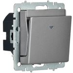 BRITE Выключатель карточный 30А ВС10-1-8-БрС сталь IEK