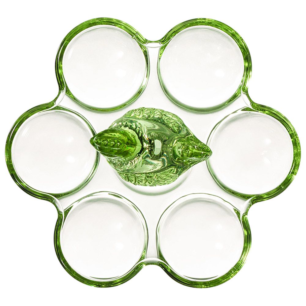 ПОДСТАВКА ДЛЯ 6 ЯИЦ "SUNDAY" GREEN 17,5*16*9 СМ