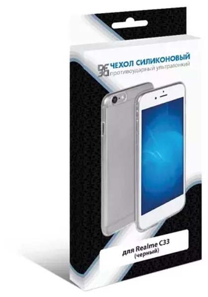 Силиконовый чехол для Realme C33 black DF