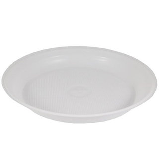 Тарелка Д=220 мм  ПП Белая Уфа 1/50шт