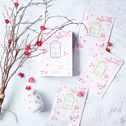 Маска с экстрактом трех сортов сакуры и коллагеном AISHODO Sakura Facial Jelly Mask