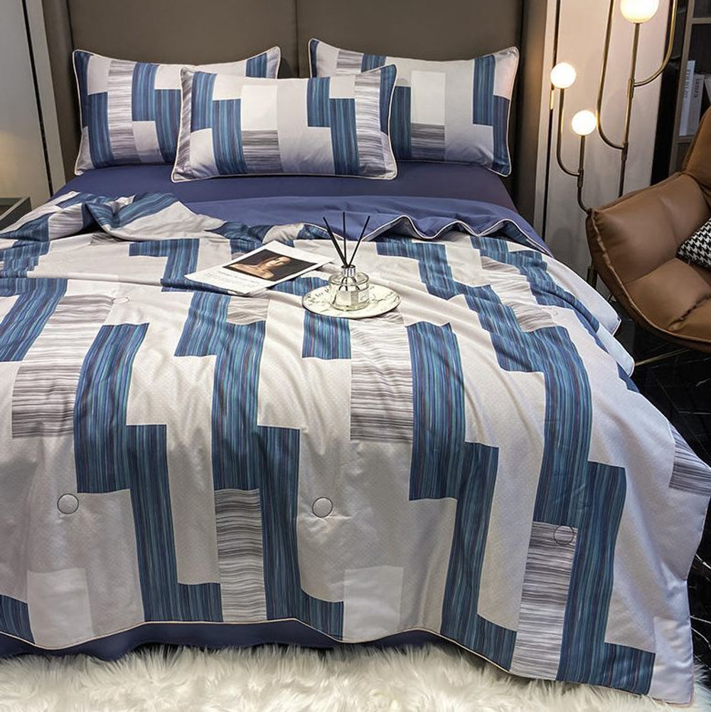 ZEPHYR HOME Одеяло летнее 200х230 Двуспалка Египетский хлопок геометрия