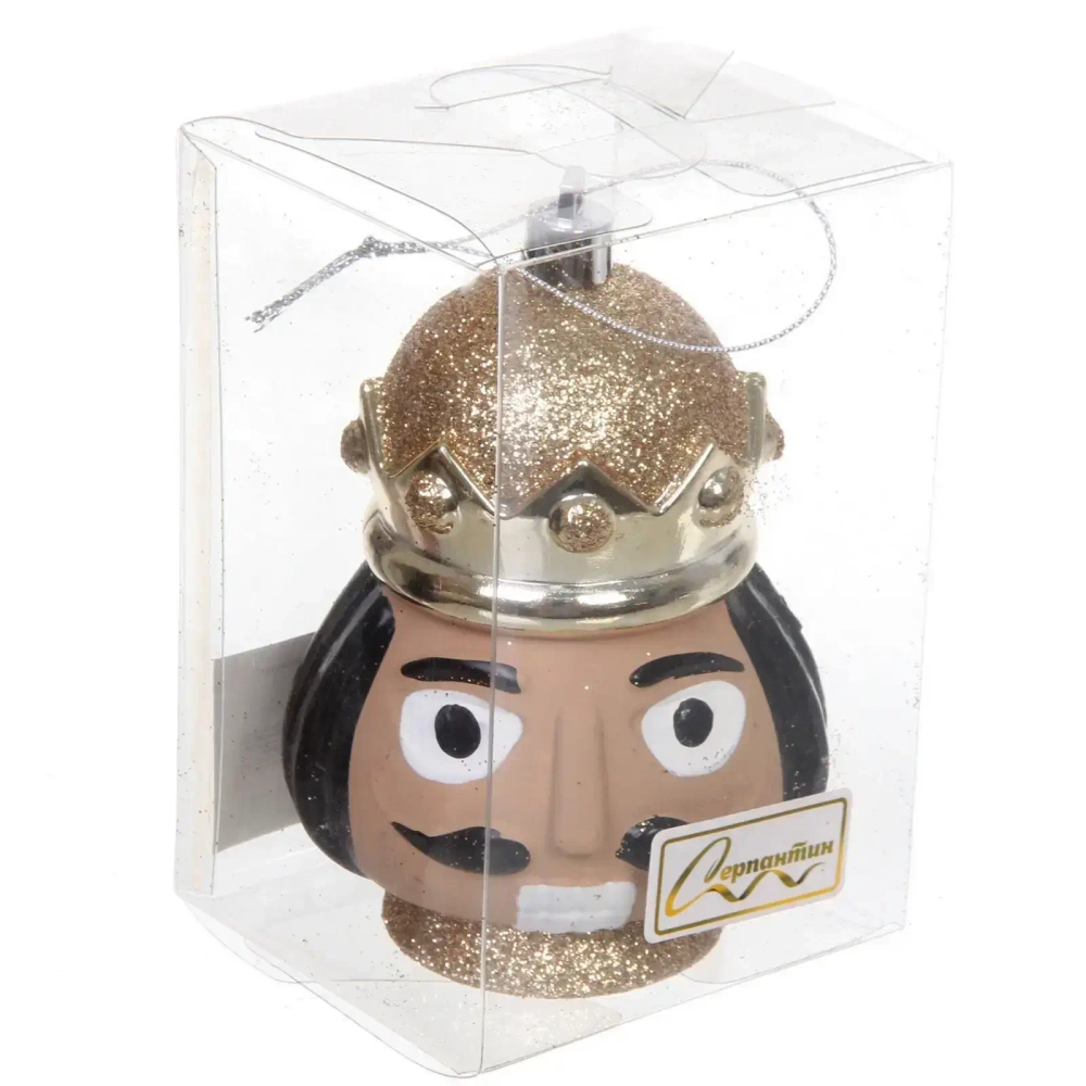 Елочная игрушка «Новогодний солдат» 7,5*7*11 см, золото