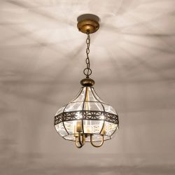 Citilux Гера-2 CL444230 Люстра подвесная витражная Бронза