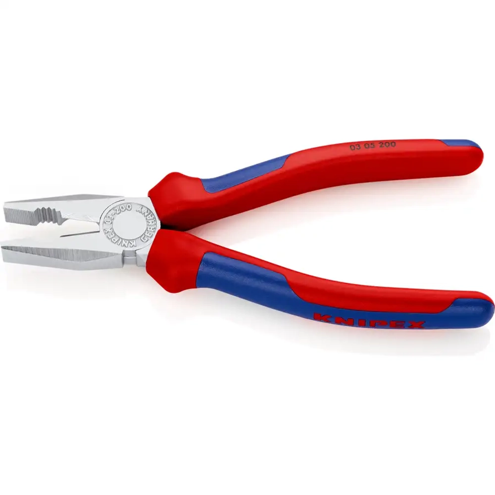 Плоскогубцы комбинированные хромированные 200 мм Knipex 03 05 200 SB