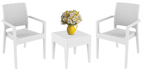 Комплект пластиковой мебели Siesta Contract Miami Ibiza, белый
