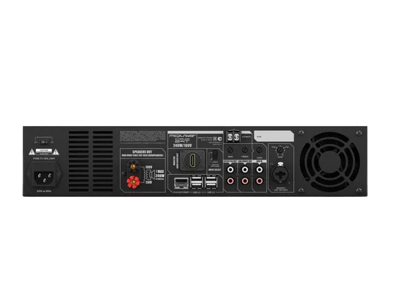 CVGAUDIO MCplayer 24T/RP профессиональный микшер-усилитель, мощность 240W/100V
