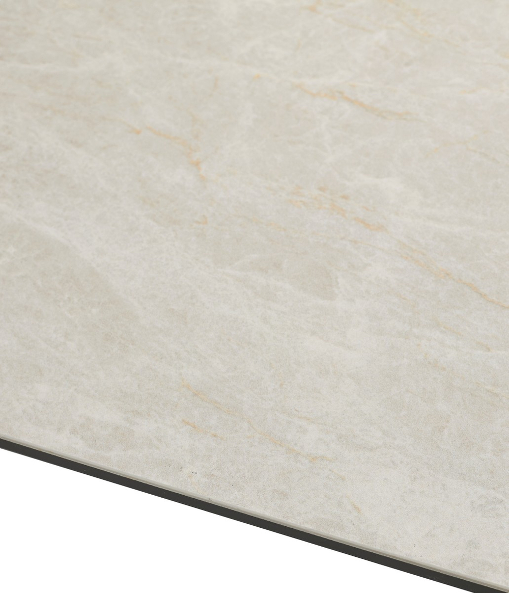 Стол М-City DISAUR Астрид (Astrid) 200 Tl-102 Бежевый Мрамор, Испанская керамика, темно-серый каркас