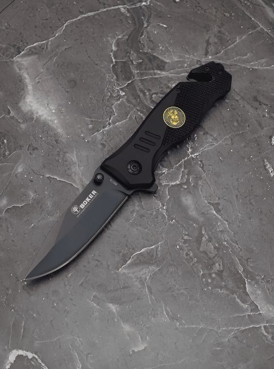 Выкидной нож тактический BOKER Черный