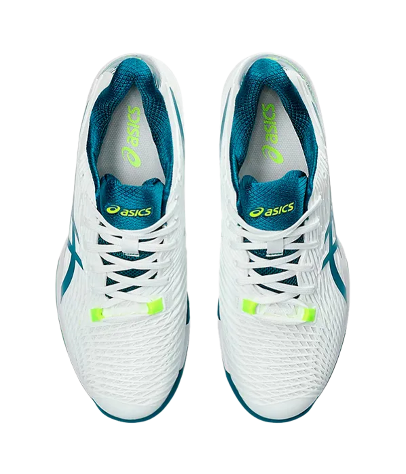 Asics Solution Speed FF Clay Белые-Спокойные бирюзовые кроссовки