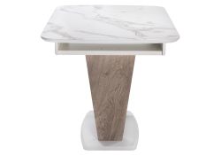 Обеденная группа Колиан сливовый / кремовый / белая шагрень / дуб