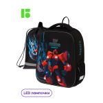Ранец Berlingo Expert Mini Warrior Robot 36х27х14см, 2 отд., анатомическая спинка, с мешком д/обуви