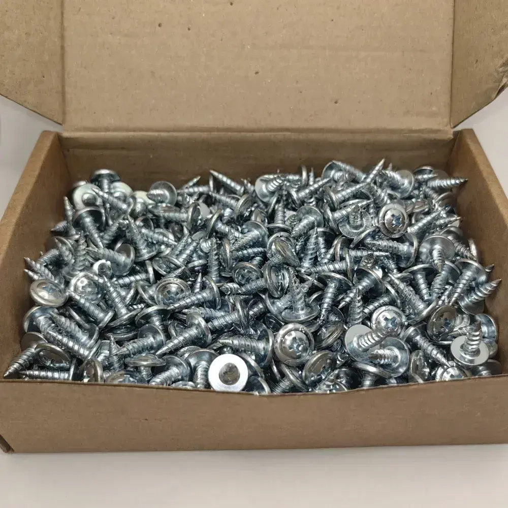 Саморез с прессшайбой 4.2х13 острый оцинк. 1кг