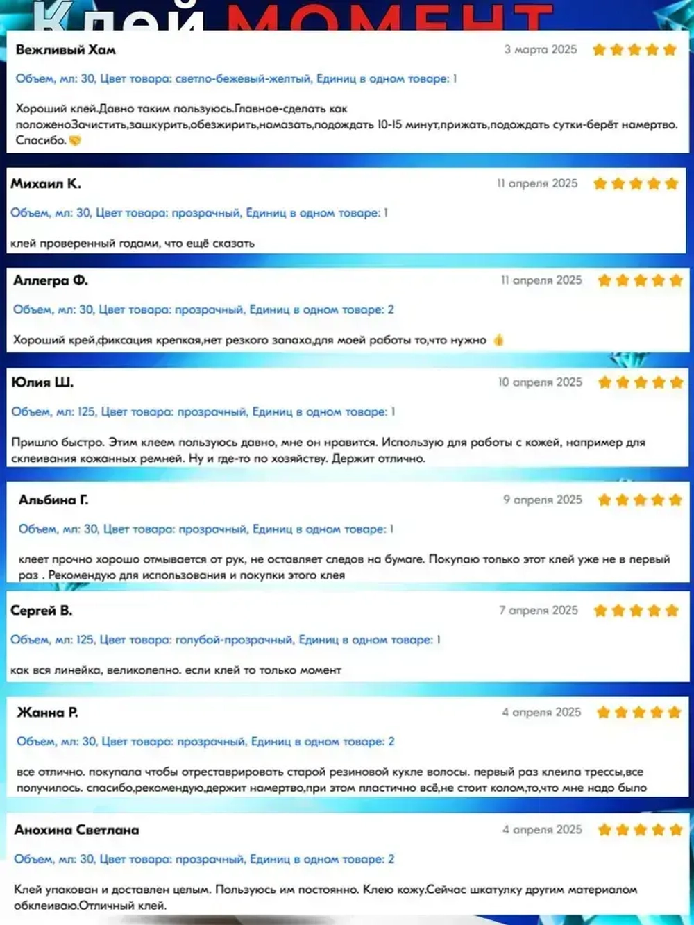 Клей Момент Марафон для обуви Водостойкий Морозостойкий 30 мл, 1 шт