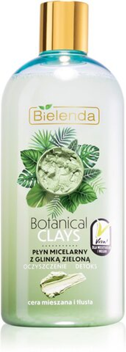 Bielenda Botanical Clays - детоксицирующая мицеллярная вода с глиной /   500  ml  / GTIN 5902169038595