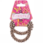 Резинки для волос силиконовые 2шт «Your Style», леопард, микс 6 цветов, d-5,5см