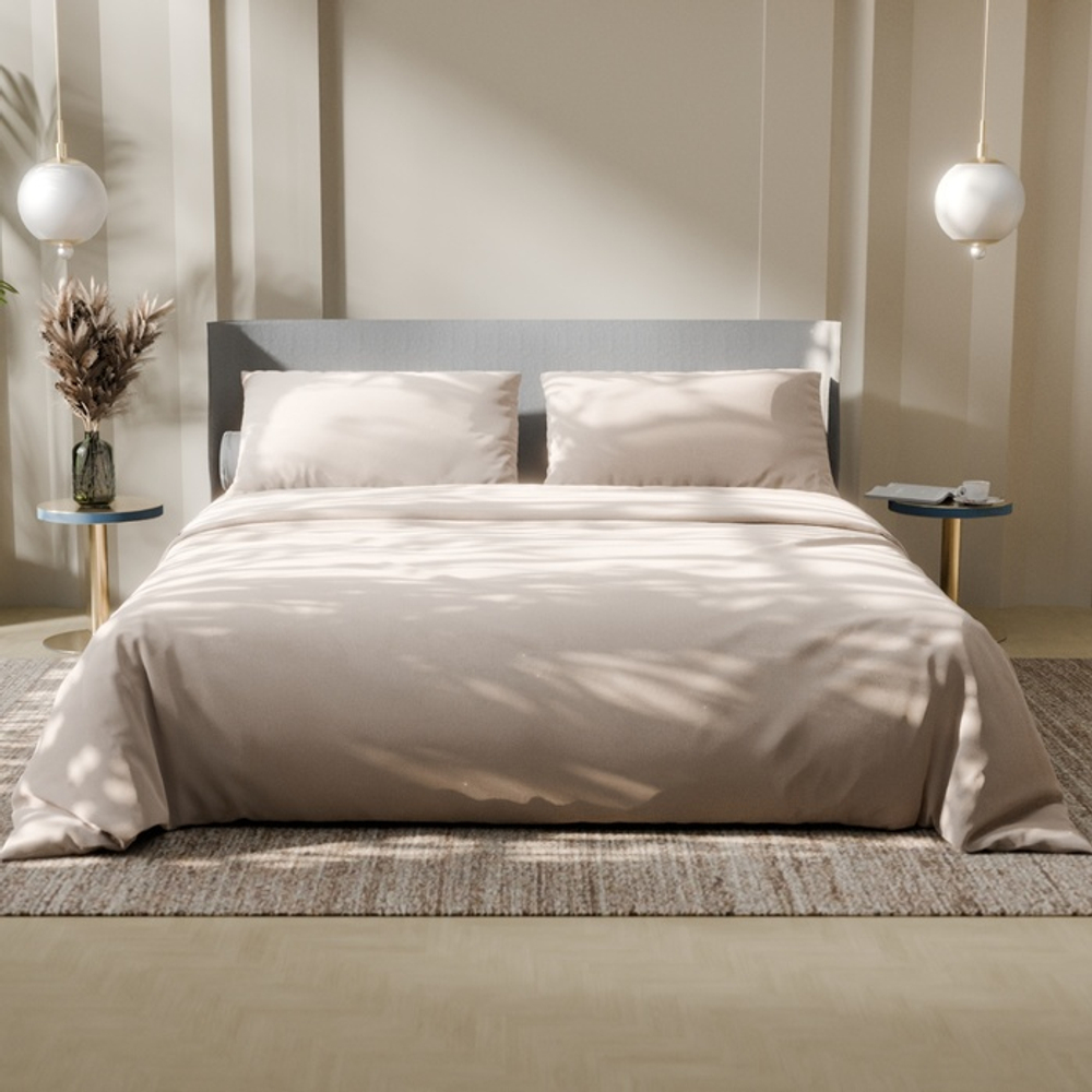 Постельное бельё 1.5-спальное «Этель. Жемчужная пыль», бязь