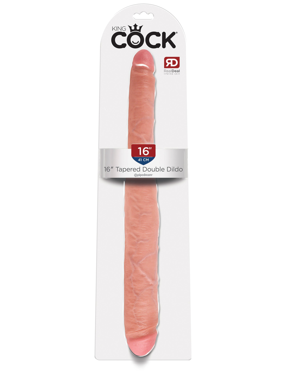Двухголовый фаллоимитатор 16" Tapered Double Dildo 551721PD