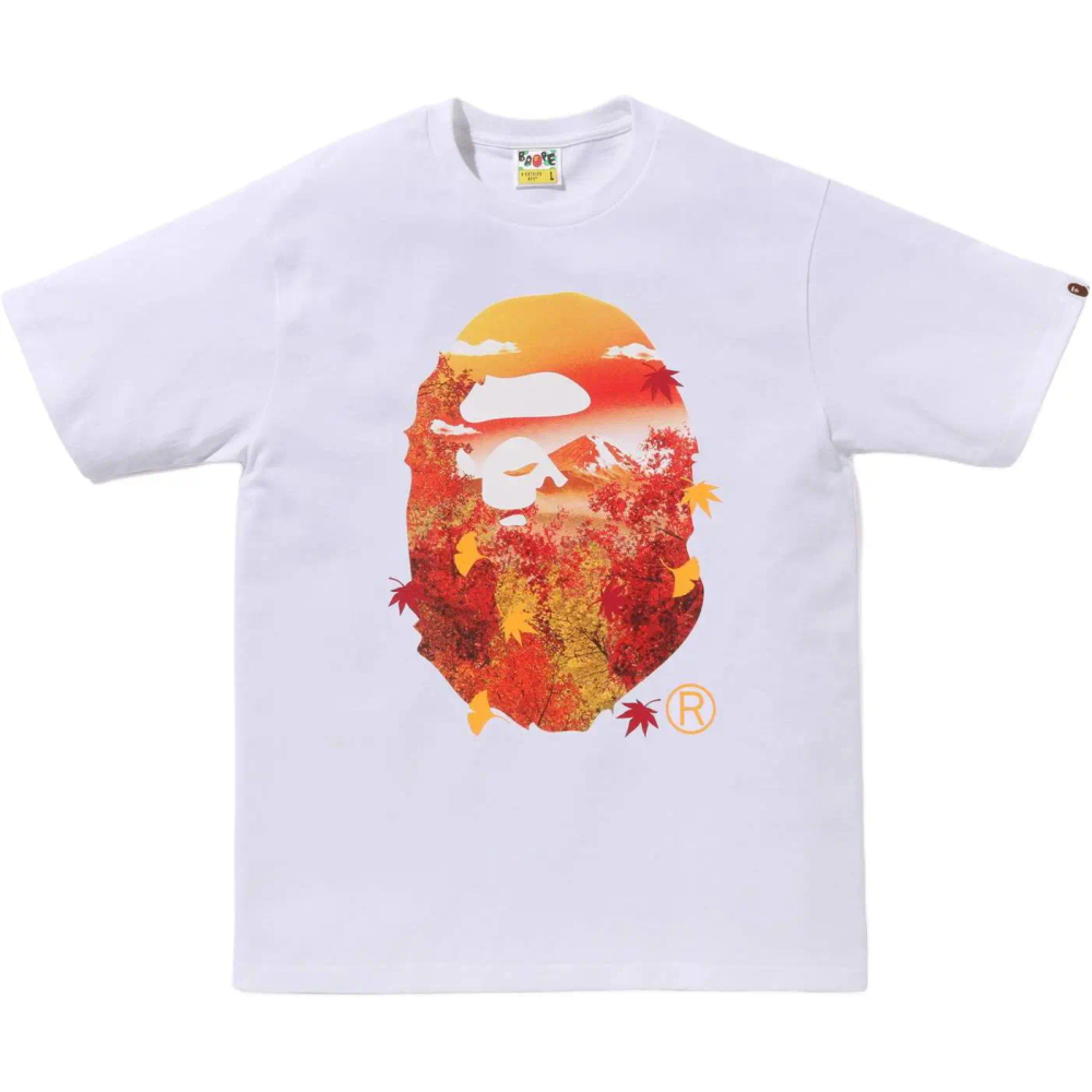 A Bathing Ape Japan Autumn Photo Ape Head Tee