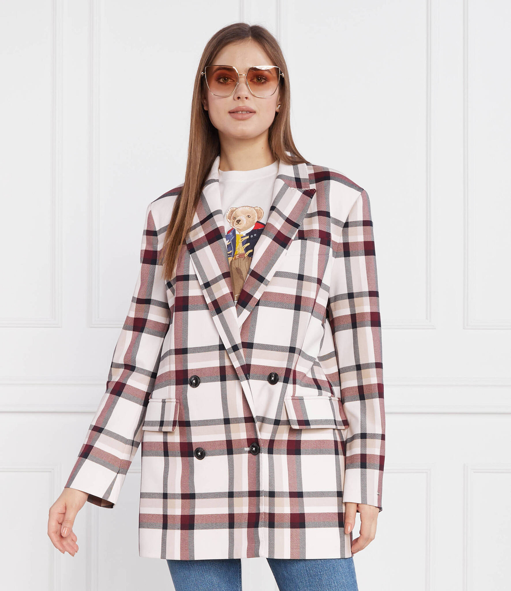 Пиджак GLOBAL STRIPE CHECK DB Tommy Hilfiger - белый(WW0WW40052)