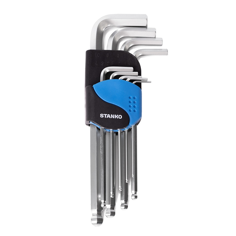 Набор угловых ключей шестигранных длинных 9шт. STANKO CS11119L