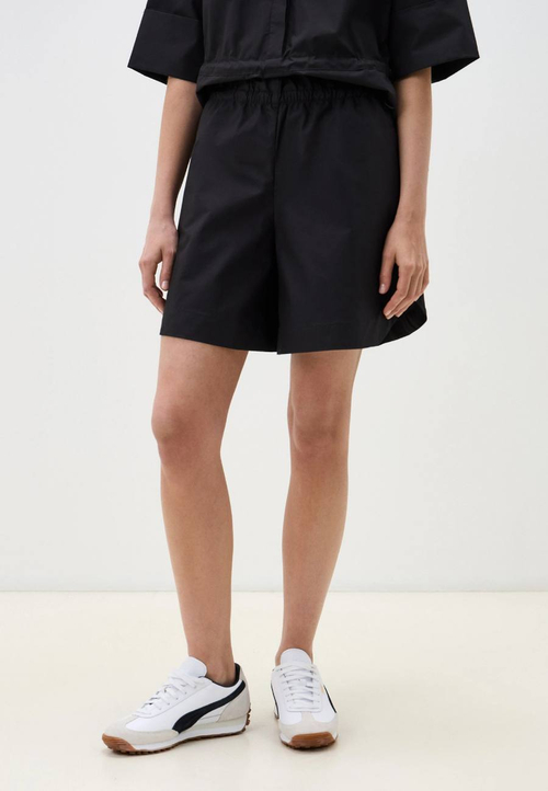 Свободные шорты из хлопка-поплина