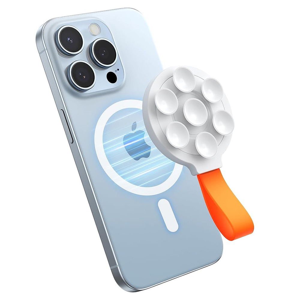 Держатель для телефона JOYROOM JR-ZS393 Magnetic Suction Phone Mount (MagSafe) - White+Orange