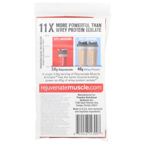 Rejuvenate, Rejuvenate Muscle Activator ™, смесь для напитков, малина, цитрусовый крем, 4 пакетика по 5,5 г (0,19 унции)