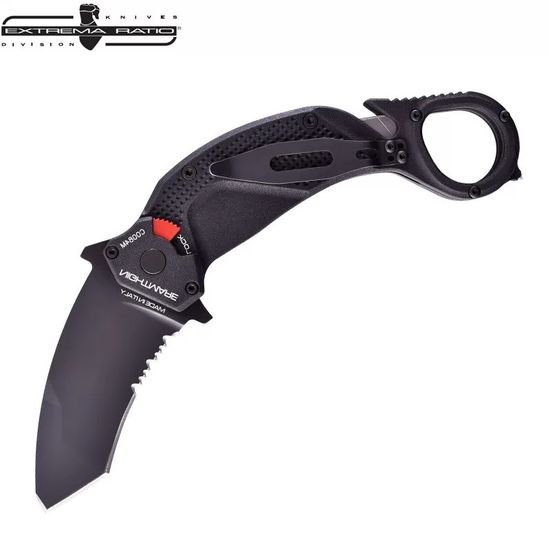 Складной нож Extrema Ratio NIGHTMARE BL - -танто "NIGHTMARE-Karambit " c клинком из стали Böhler N690, рукоять Anticorodal®
