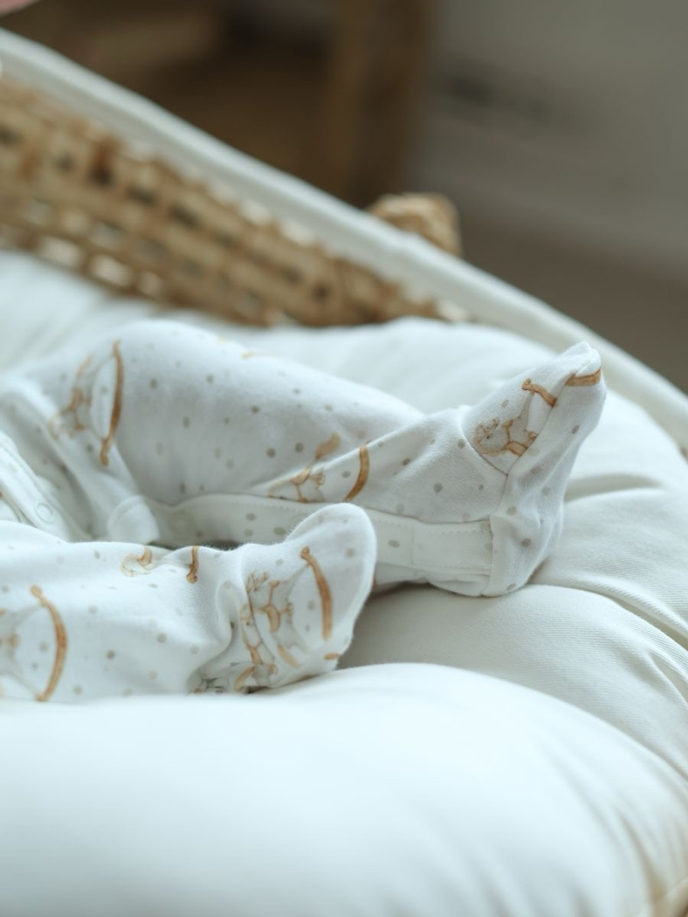 Комбинезон на кнопках "Лошадки с горошками"