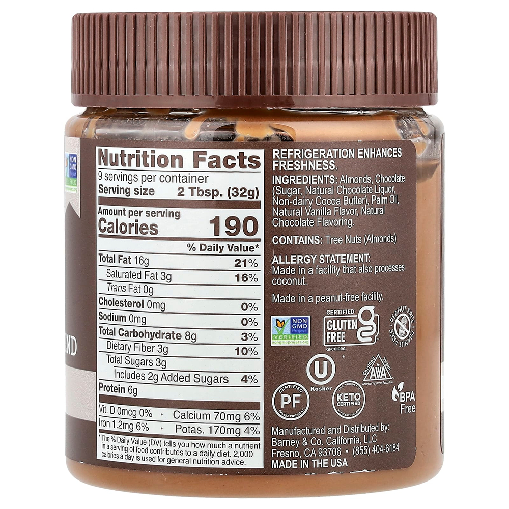 Barney Butter, смесь миндальной пасты, шоколад, 284 г (10 унций)
