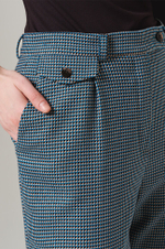 31101 Брюки женские (бирюзово-коричневый)