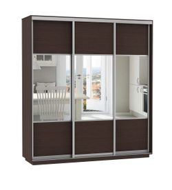 Шкаф-купе "Экспресс Комби Трио" (венге) 2400х1800, МК Е1, г. Белореченск